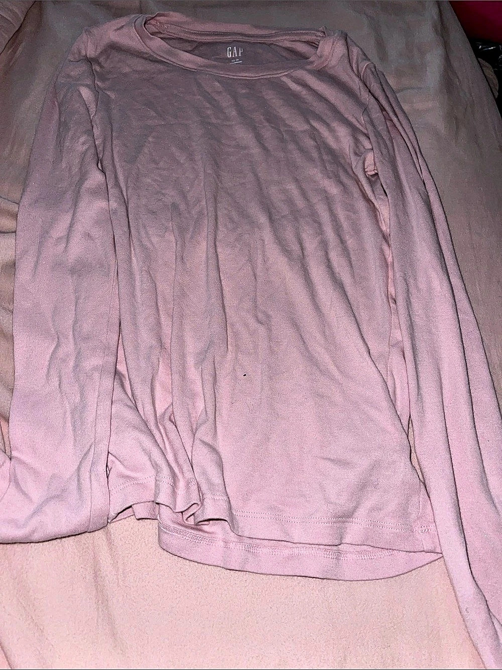 Gap Long Sleeve Top in Pink Size XS Like New